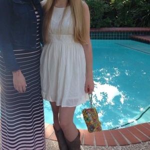 Lucky Brand cream dress